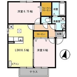 メゾンベール末広の物件間取画像